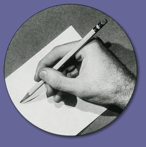 Image of pencil writing a note