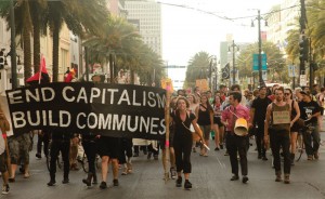 New Orleans 2012, Anarchists lead the way in a May Day march
