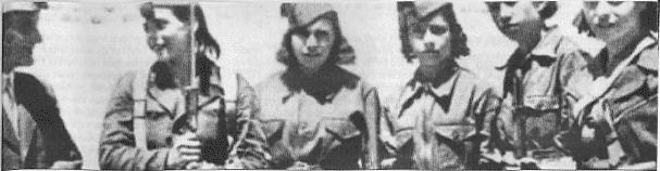 Milicia women at the Madrid front, 1936