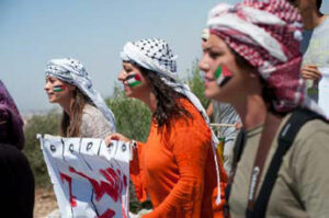 Italian solidarity activists join Palestinians