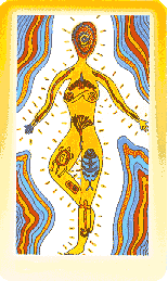 "The World" from Pollack's Shining Tribe Tarot deck