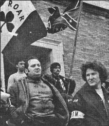 Anti-busing lynch mob, Boston, 1976