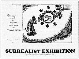 Poster for World Surrealist Exhibition, Chicago, 1976