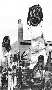 photo, Incinerator protest, Detroit, 1991