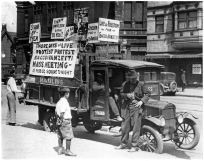 Photo, part of the campaign in the 1920s to save Sacco and Vanzetti from execution Photo, part of the campaign in the 1920s to save Sacco and Vanzetti from execution