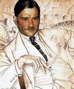 Yevgeny Zamyatin by Boris Kustodiev (1923) Yevgeny Zamyatin by Boris Kustodiev (1923)