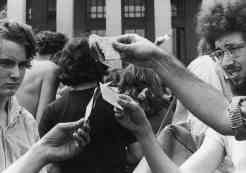 Burning draft cards in NYC 1967