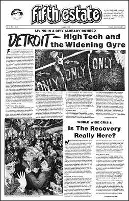 Cover image, Issue 313, Summer, 1983, showing 2 lead stories, "Detroit--High Tech and the Widening Gyre," and "Is The Recovery Really Here?"