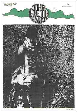 Cover Image, Issue 69, Dec. 26, 1968-Jan. 8, 1969. Photo shows a smiling man in a US flag shirt in a woodland setting.