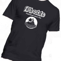 Image of black Fifth Estate t-shirt