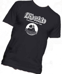 Image of black Fifth Estate t-shirt