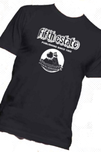 Image of black Fifth Estate t-shirt