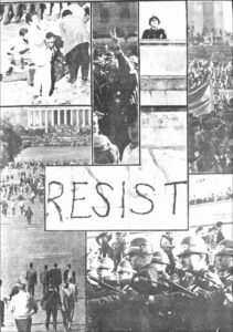 Back page image, Issue 41, November 1-15, 1967, shows a collage of black-and-white photos taken during the Pentagon demonstration.