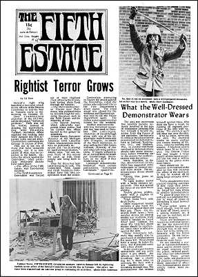 Cover image, Issue 42, November 15-30, 1967, includes lead stories, "Rightest Terror Grows" and "What the Well-dressed Demonstrator Wears"