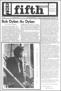 Cover image, Issue 10, July 15, 1966. Features lead story, Bob Dylan as Dylan (interview) with photo of Dylan