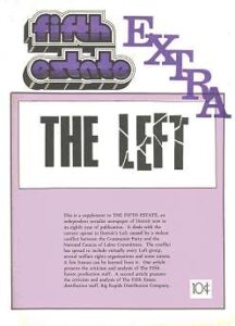page image, "The Left," Fifth Estate Extra, Issue 173 centerfold insert