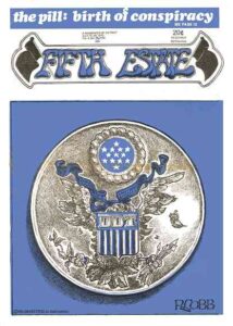 Cover image, Issue 103, April 15-29, 1970. Lead story: The Pill: Birth of Conspiracy